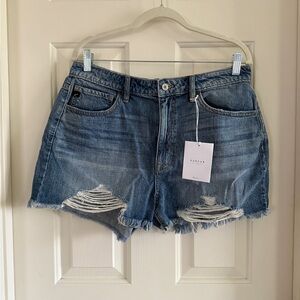 KanCan Blue Distressed Jean Shorts